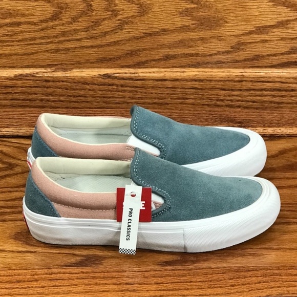 Vans Slip On PRO Goblin Blue Mahogany Rose Shoes - Picture 2 of 7